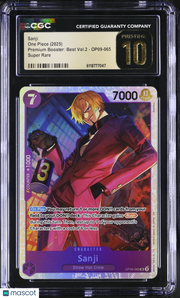 2025 One Piece Premium Booster: Best Vol.2 Sanji CGC 10 #OP09-065 Pristine