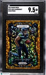 2023 Panini Prizm Zach Charbonnet Disco #392 SGC 9.5