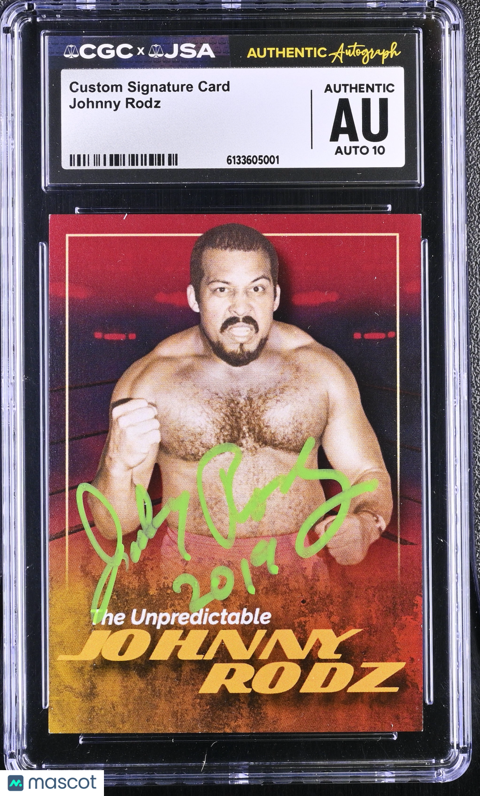 Custom Card Signature Card Johnny Rodz Auto Autograph  CGC Authentic JSA