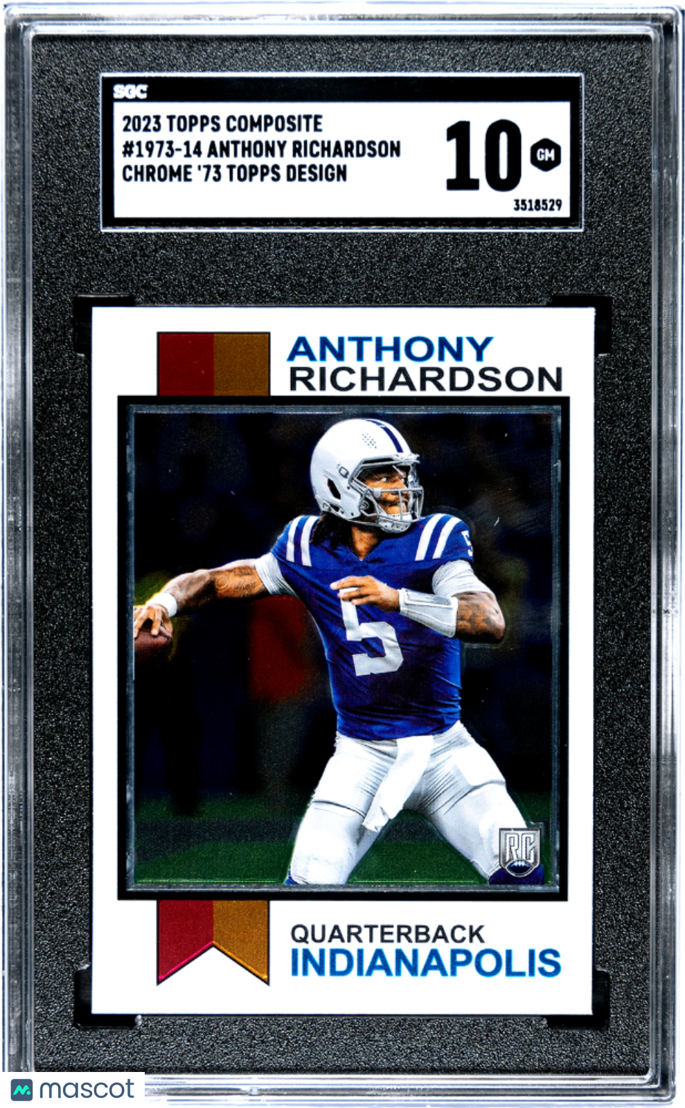 2023 Topps Composite Anthony Richardson Chrome '73 Design #1973-14 SGC 10
