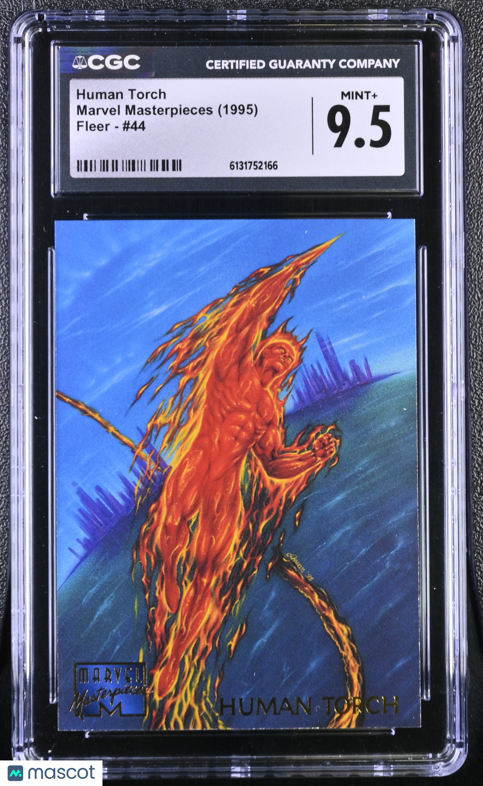 1995 Fleer Marvel Masterpieces Human Torch #44 CGC 9.5