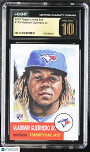 2019 Topps Living Set Vladimir Guerrero Jr. Rookie 179 CGC 10 Pristine Blue Jays