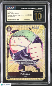 2024 One Piece Bandai Games Fest 23-24 Fukurou CGC 10 #OP03-088