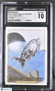 2024 Upper Deck Marvel Masterpieces '92 Moon Knight #51 Canvas CGC 10