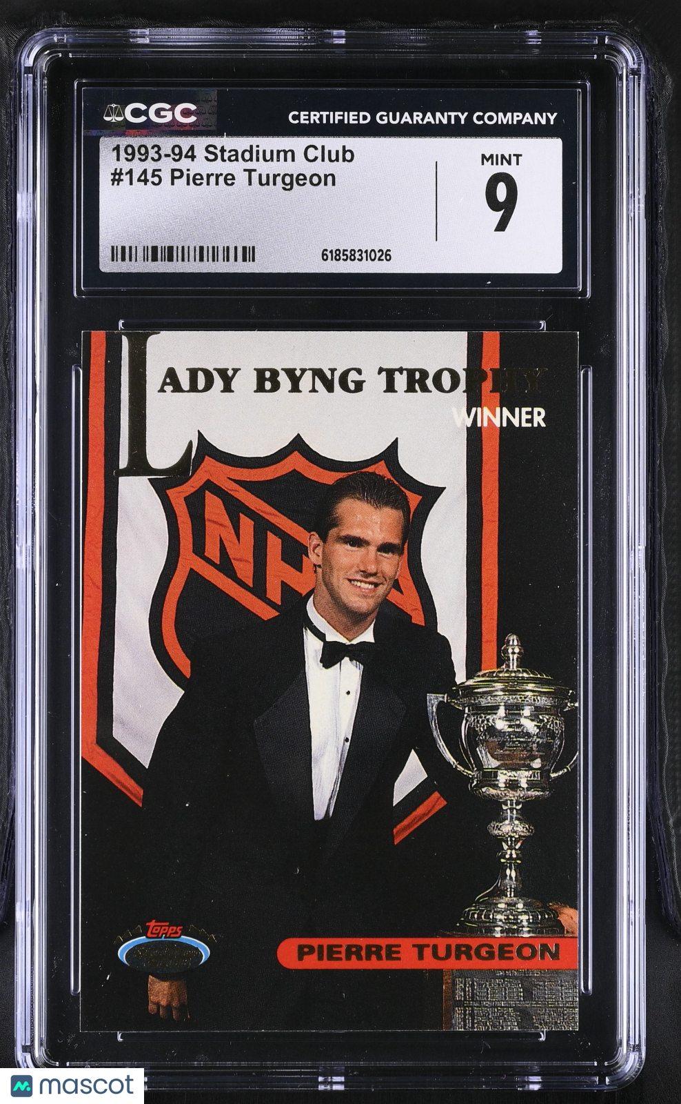 1993-94 Stadium Club Pierre Turgeon #145 CGC 9