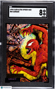 1995 Fleer Ultra Spider-Man Carnage #84 SGC 8
