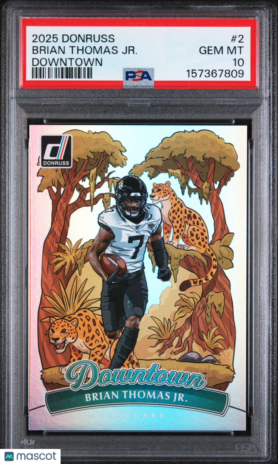 2025 Panini Donruss Downtown Brian Thomas JR. #2 PSA 10 Jacksonville Jaguars