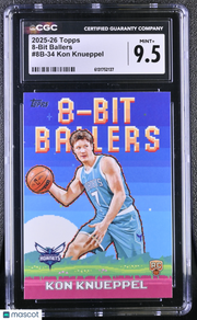 2025-26 Topps Kon Knueppel Rookie 8-Bit Ballers #8B-34 CGC 9.5 Charlotte Hornets