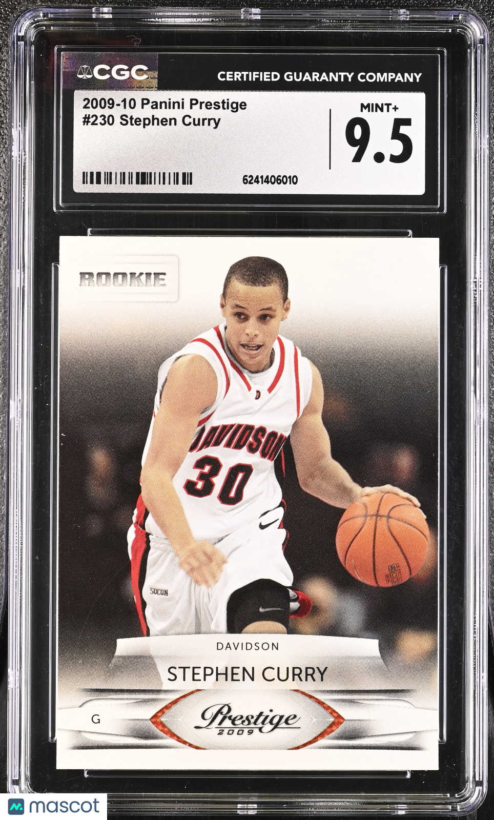 2009-10 Panini Prestige Stephen Curry Rookie #230 CGC 9.5 Davidson Wildcats