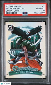 2025 Panini Donruss Downtown Saquon Barkley #7 PSA 10 Philadelphia Eagles