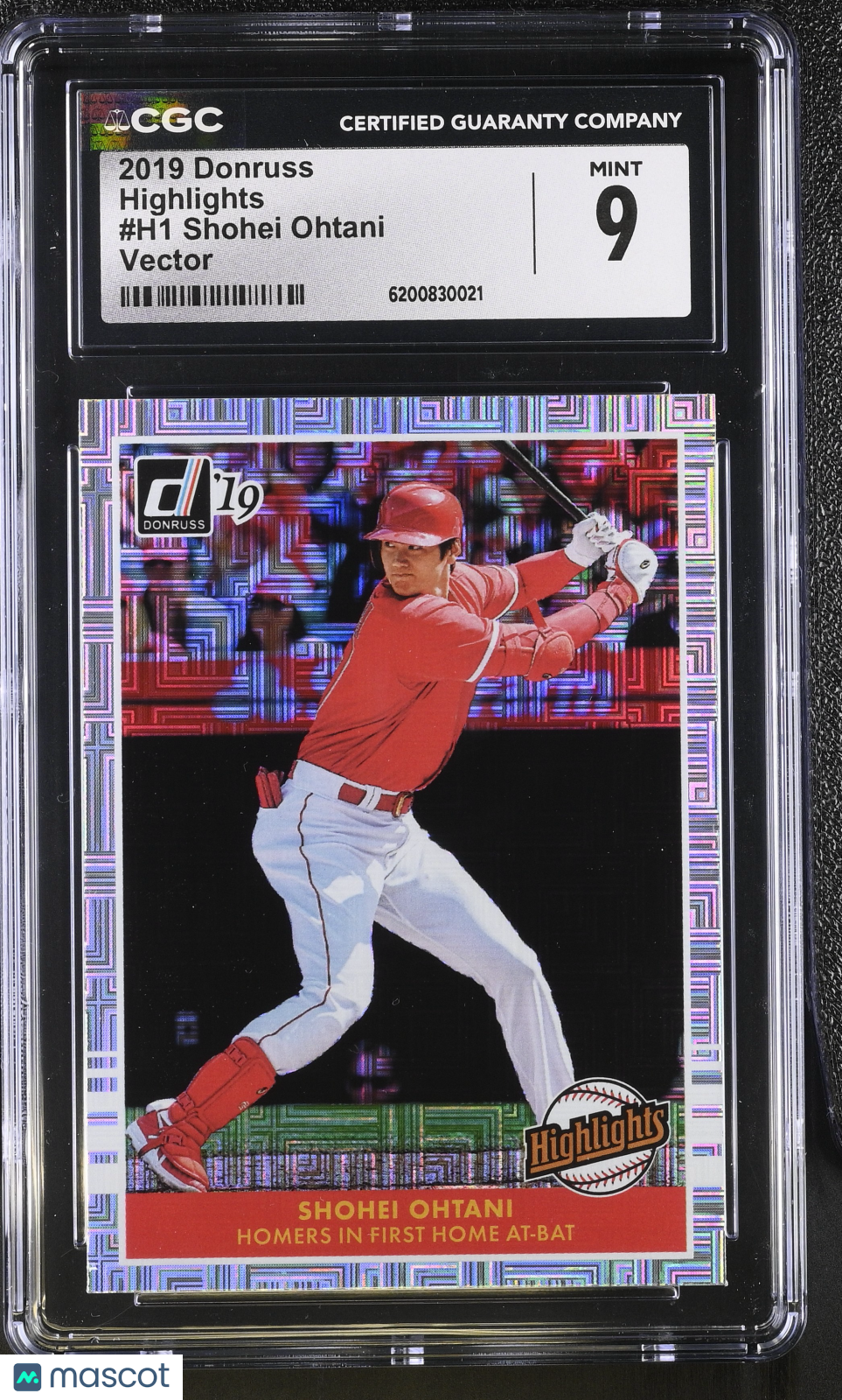 2019 Donruss Shohei Ohtani Vector Highlights #H1 CGC 9 Los Angeles Angels