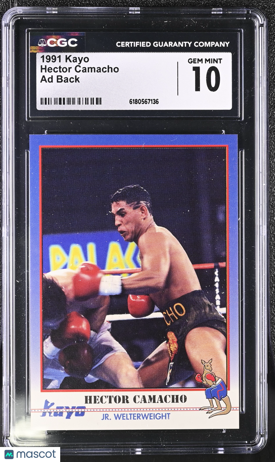 1991 Kayo Hector Camacho Ad Back CGC 10