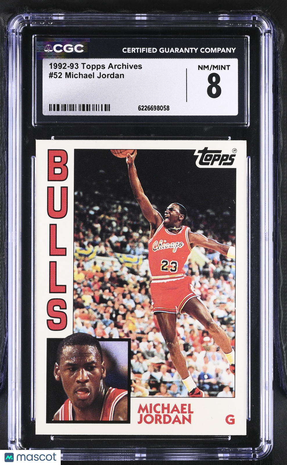 1992-93 Topps Archives Michael Jordan #52 CGC 8 Chicago Bulls