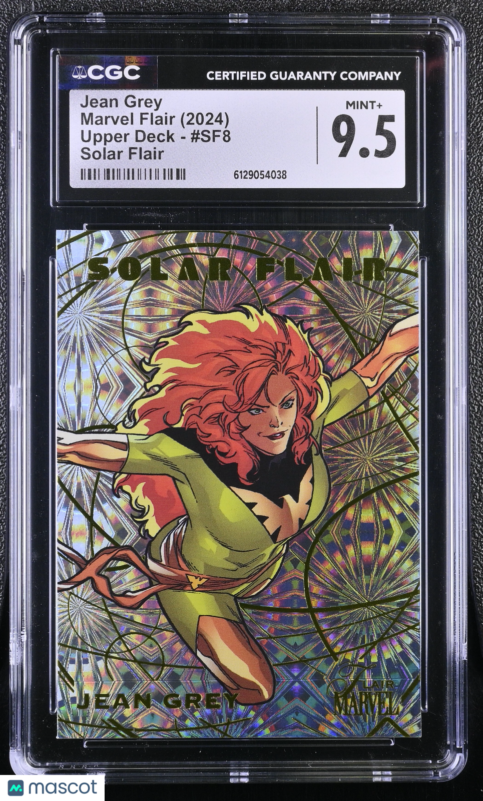 2024 Marvel Flair Jean Grey #SF8 Solar Flair CGC 9.5