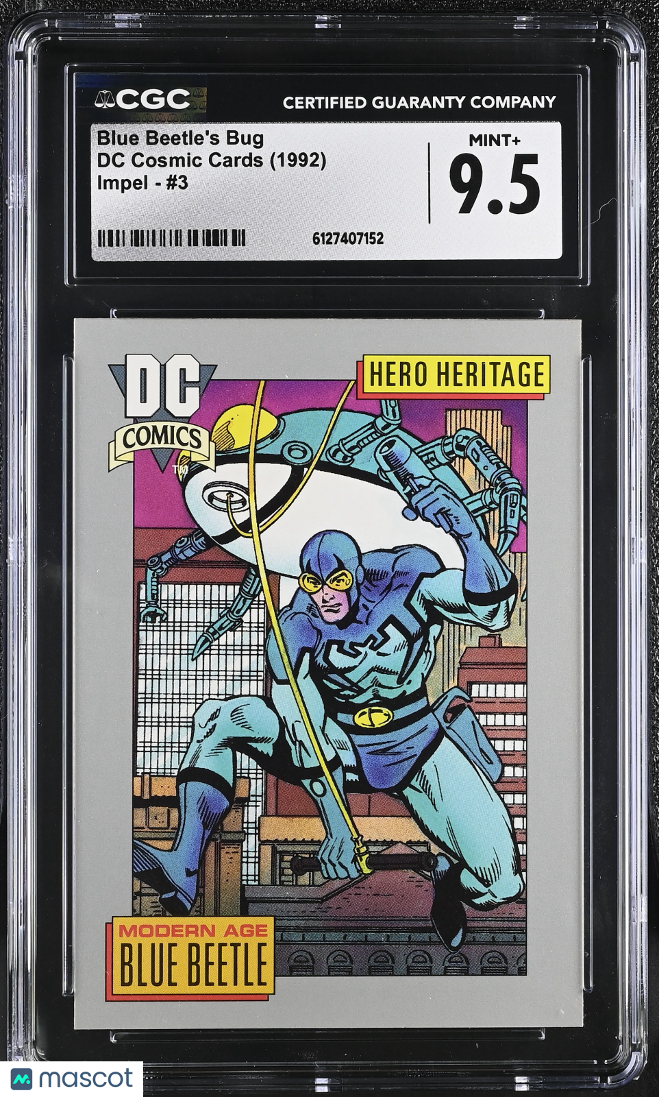 1992 Impel DC Cosmic Cards Blue Beetle's Bug #3 CGC 9.5