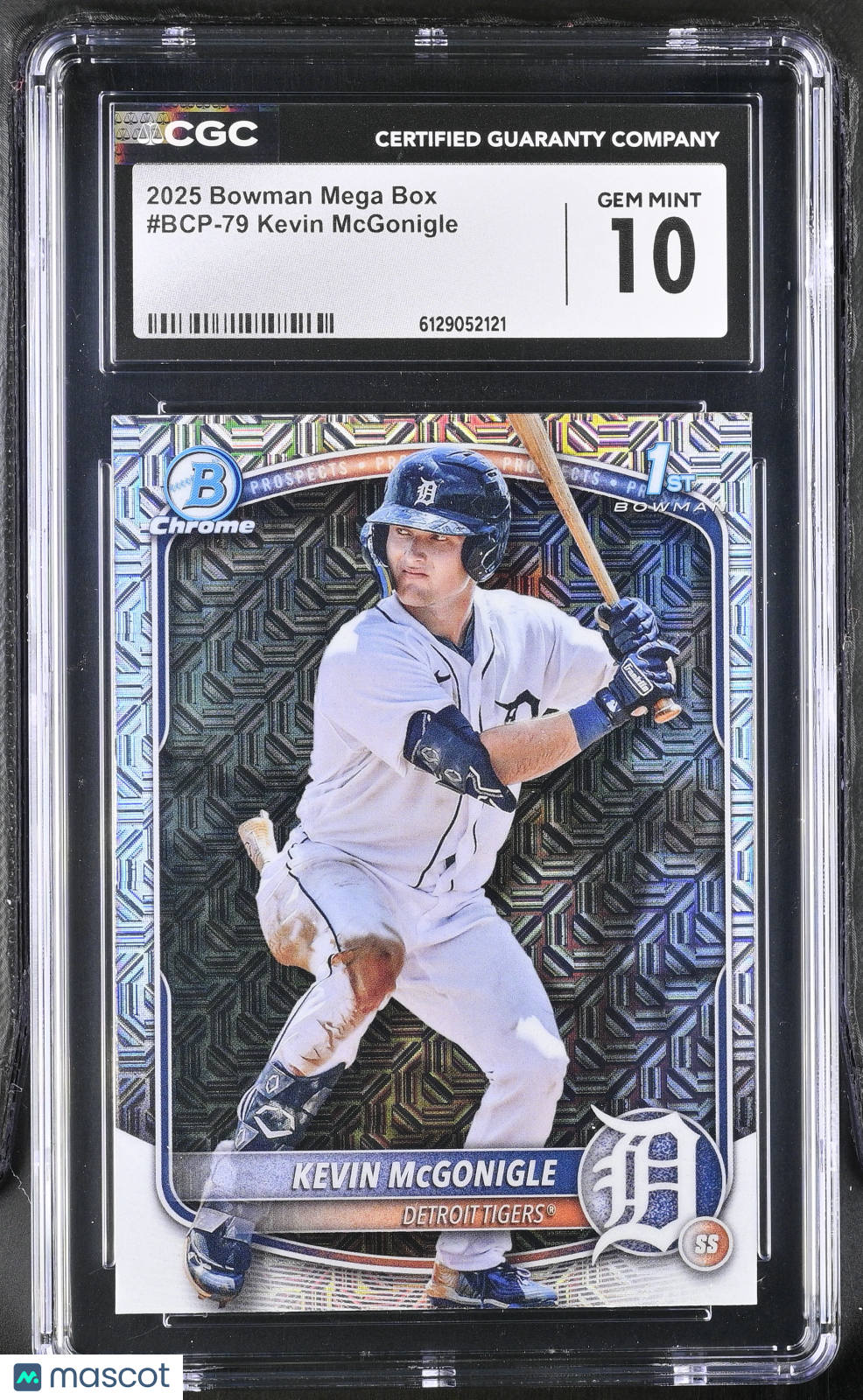 2025 Bowman Mega Box Kevin McGonigle Rookie #BCP-79 CGC 10 Detroit Tigers