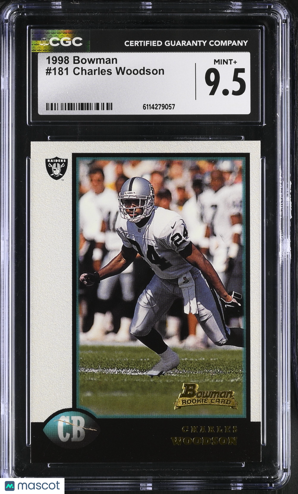 1998 Bowman Charles Woodson Rookie #181 CGC 9.5 Oakland Raiders