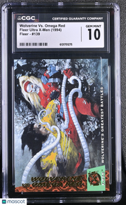 1994 Fleer Ultra X-Men Wolverine Vs. Omega Red #139 CGC 10