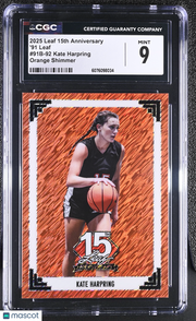 2025 Leaf 15th Anniversary Kate Harpring Orange Shimmer /4 #91B-92 CGC 9
