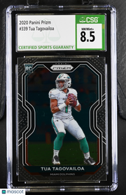 2020 Panini Prizm Tua Tagovailoa #339 CGC 8.5
