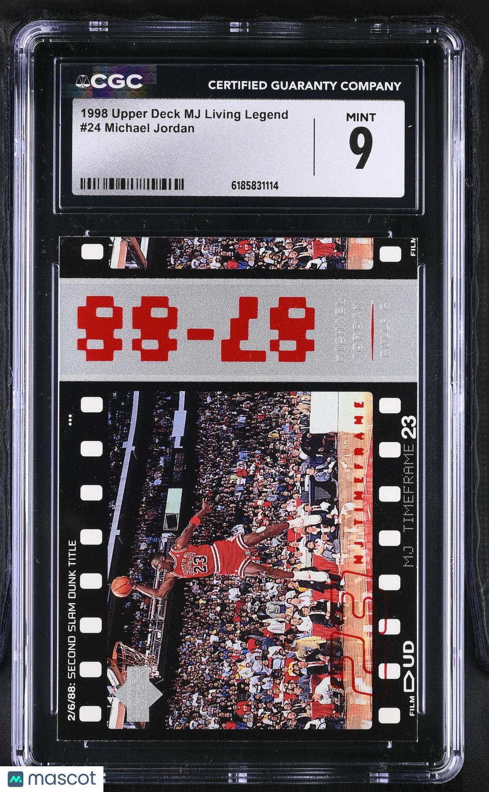 1998 Upper Deck MJ Living Legend Michael Jordan #24 CGC 9 Chicago Bulls