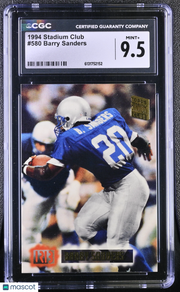 1994 Stadium Club Barry Sanders #580 CGC 9.5 Detroit Lions