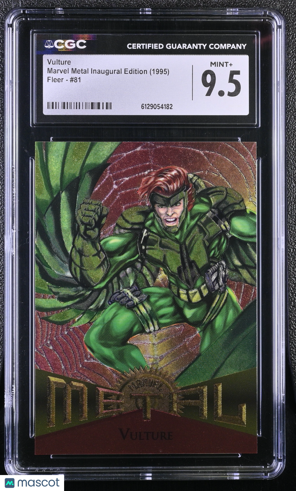 1995 Fleer Marvel Metal Inaugural Edition Vulture #81 CGC 9.5
