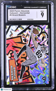 2025 Panini Absolute Brock Bowers Kaboom! - Horizontal #8 CGC 9 Raiders