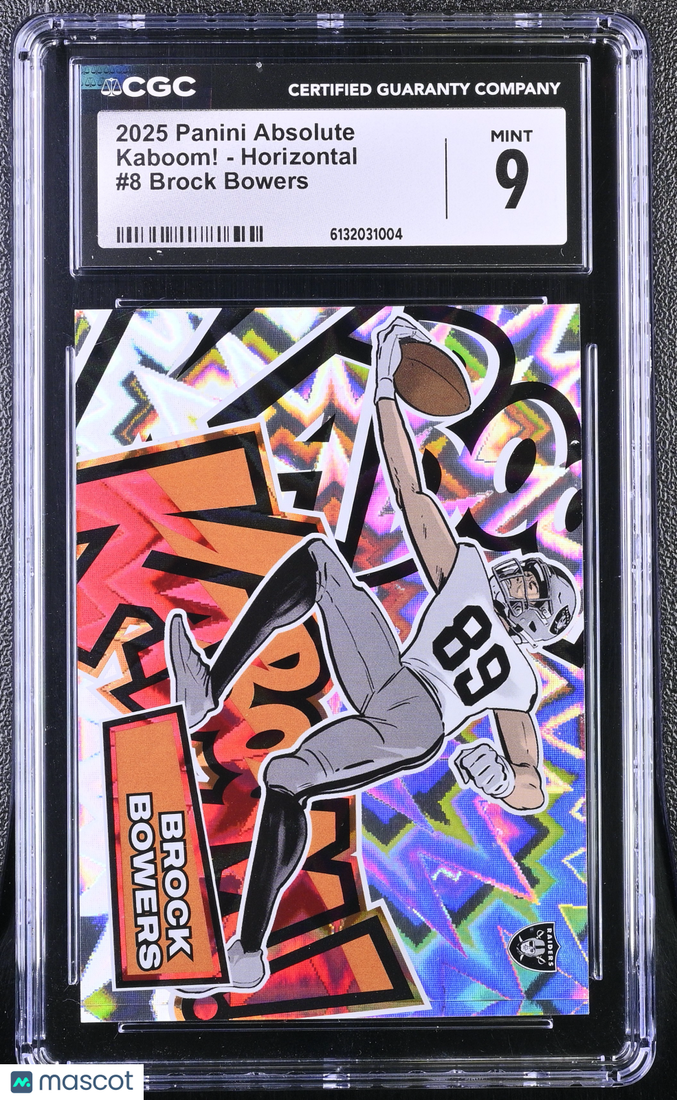 2025 Panini Absolute Brock Bowers Kaboom! - Horizontal #8 CGC 9 Raiders