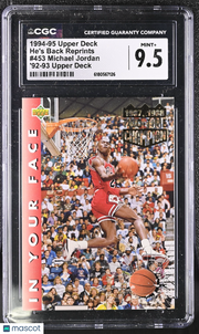1994-95 Upper Deck Michael Jordan '92-93 Reprints #453 CGC 9.5 Bulls