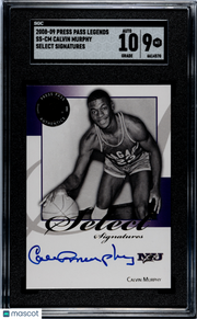 2008 Press Pass Legends Calvin Murphy #SS-CM Select Sigs. SGC 9 Auto 10