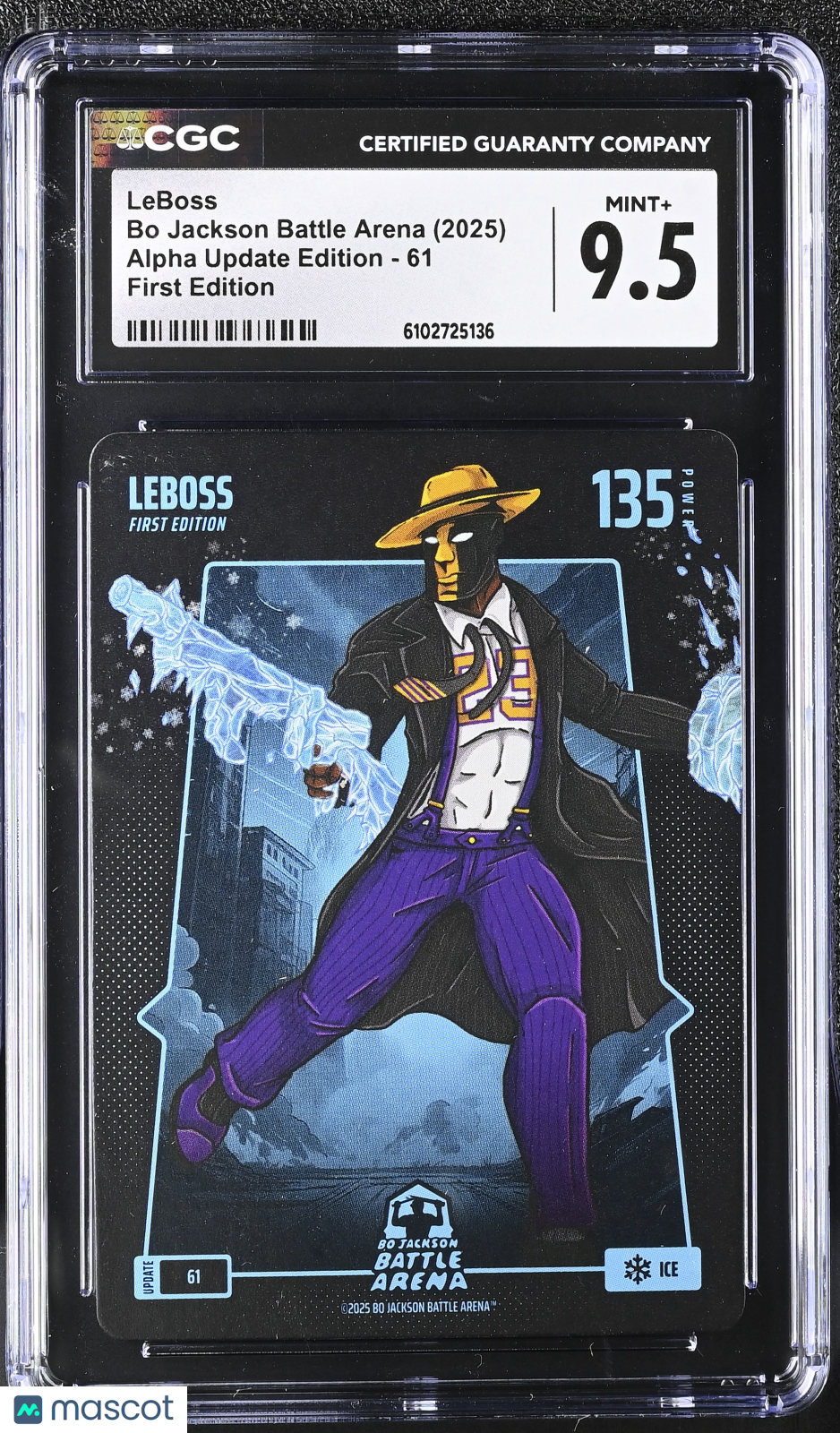 2025 Bo Jackson Battle Arena Alpha Update LeBoss First Edition CGC 9.5 #61