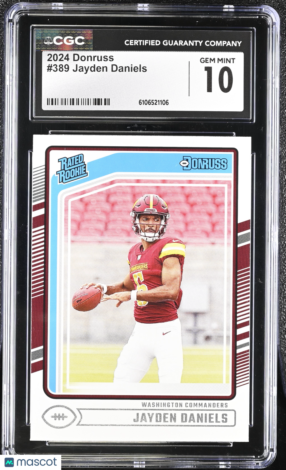 2024 Donruss Jayden Daniels Rookie #389 CGC 10 Washington Commanders