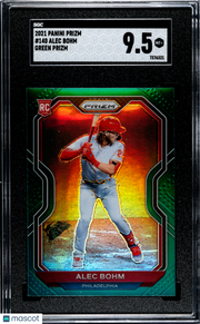 2021 Panini Prizm Alec Bohm Green Rookie #140 SGC 9.5 Philadelphia Phillies