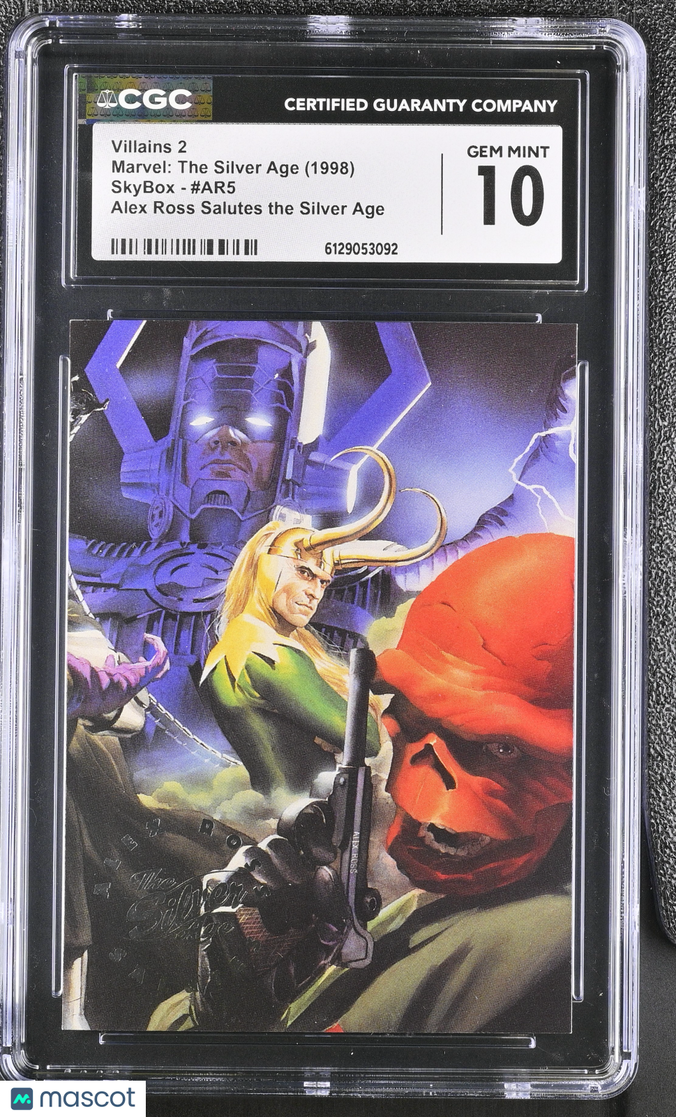 1998 Skybox Marvel: The Silver Age Villains 2 #AR5 Alex Ross Salutes CGC 10