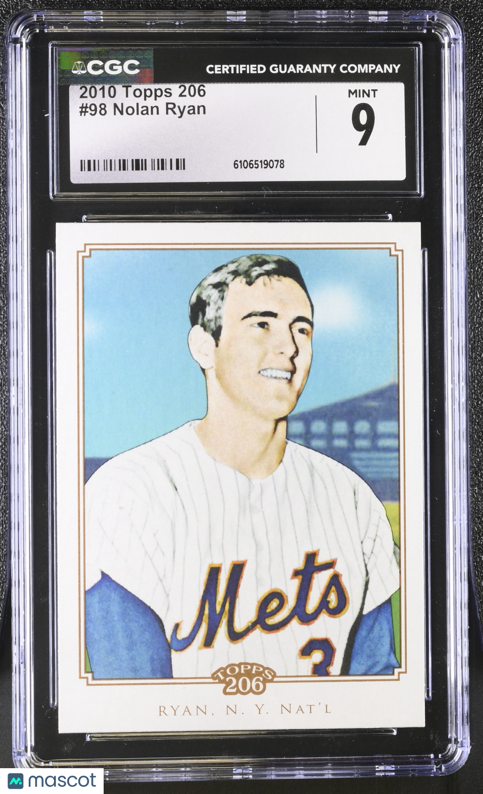 2010 Topps 206 Nolan Ryan #98 CGC 9