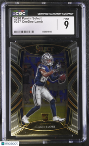 2020 Panini Select CeeDee Lamb Rookie #257 CGC 9 Dallas Cowboys