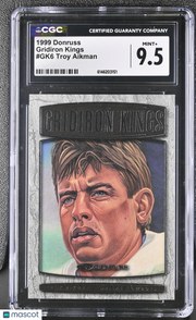 1999 Donruss Troy Aikman 1173/5000 Gridiron Kings #GK6 CGC 9.5 Dallas Cowboys