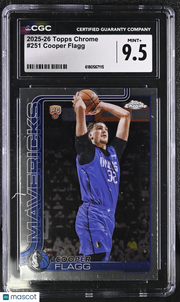 2025-26 Topps Chrome Cooper Flagg Rookie #251 CGC 9.5 Dallas Mavericks