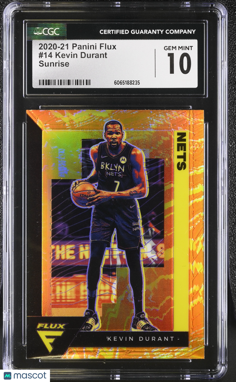 2020-21 Panini Flux Kevin Durant Sunrise #14 CGC 10 Brooklyn Nets