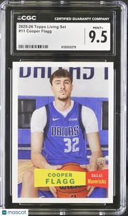 2025-26 Topps Living Set Cooper Flagg #11 CGC 9.5