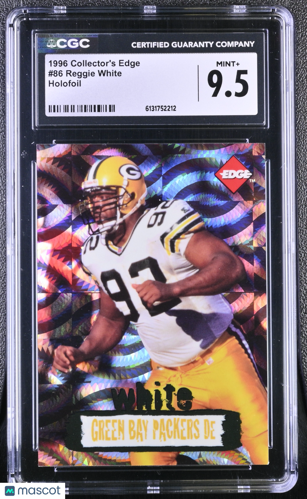 1996 Collector's Edge Reggie White Holofoil #86 CGC 9.5
