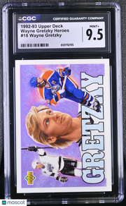 1992-93 Upper Deck Wayne Gretzky Wayne Gretzky Heroes #18 CGC 9.5