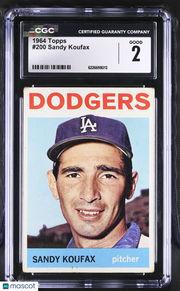 1964 Topps Sandy Koufax #200 CGC 2 Los Angeles Dodgers