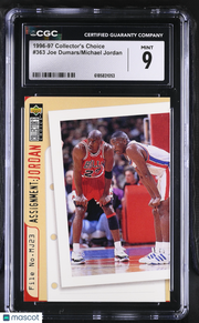 1996-97 Collector's Choice Michael Jordan/Joe Dumars #363 CGC 9