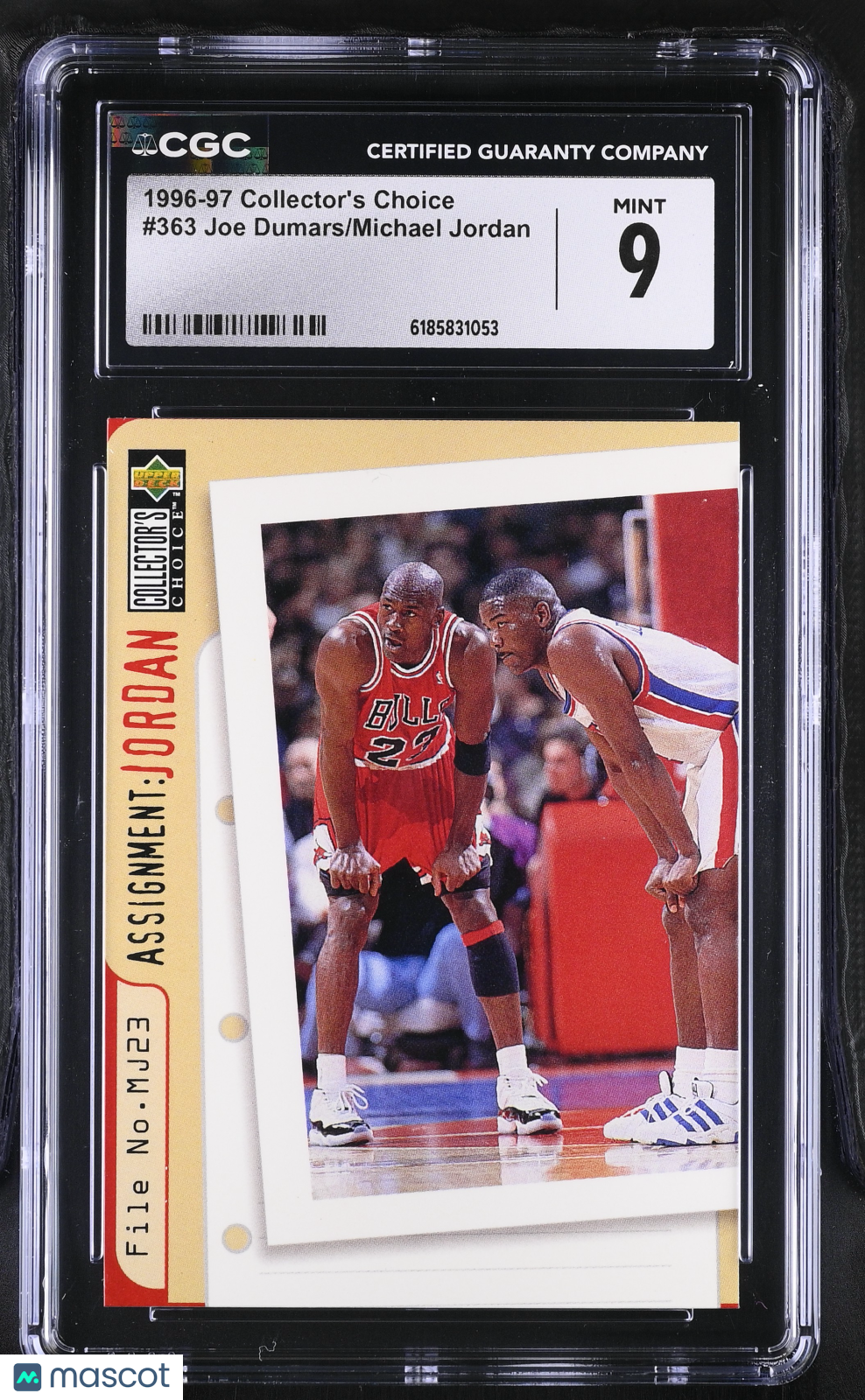 1996-97 Collector's Choice Michael Jordan/Joe Dumars #363 CGC 9