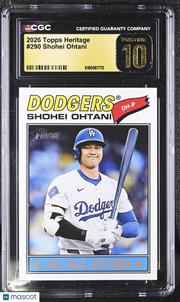 2026 Topps Heritage Shohei Ohtani #290 CGC 10 Pristine Dodgers