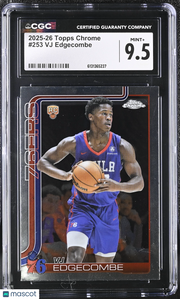 2025-26 Topps Chrome VJ Edgecombe Rookie #253 CGC 9.5 Philadelphia 76ers