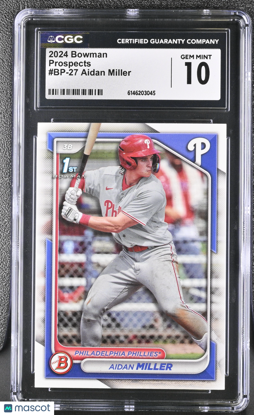 2024 Bowman Aidan Miller Rookie Prospects #BP-27 CGC 10 Philadelphia Phillies