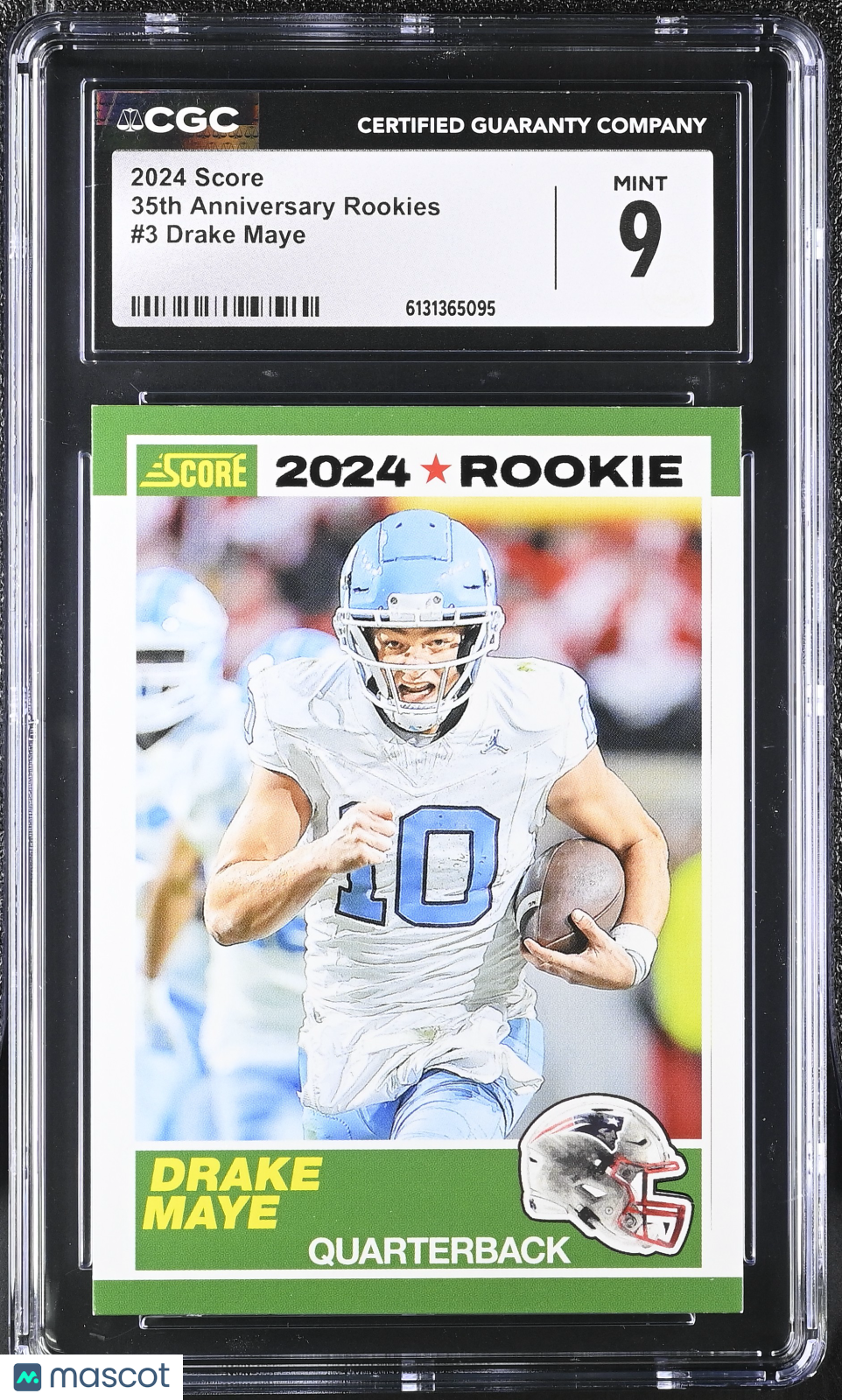 2024 Score Drake Maye 35th Anniversary Rookies #3 CGC 9